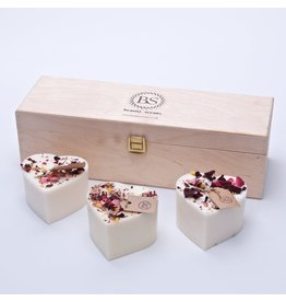 Beauty Scents geurkaarsen Cadeaubox  | Hartvormige Geurkaarsenset  | Beauty Scents