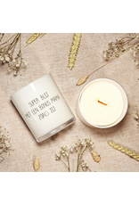 My flame Lifestyle Sojakaars met houten lont  | Super blij met en bonus mama zoals jij | Fresh Cotton