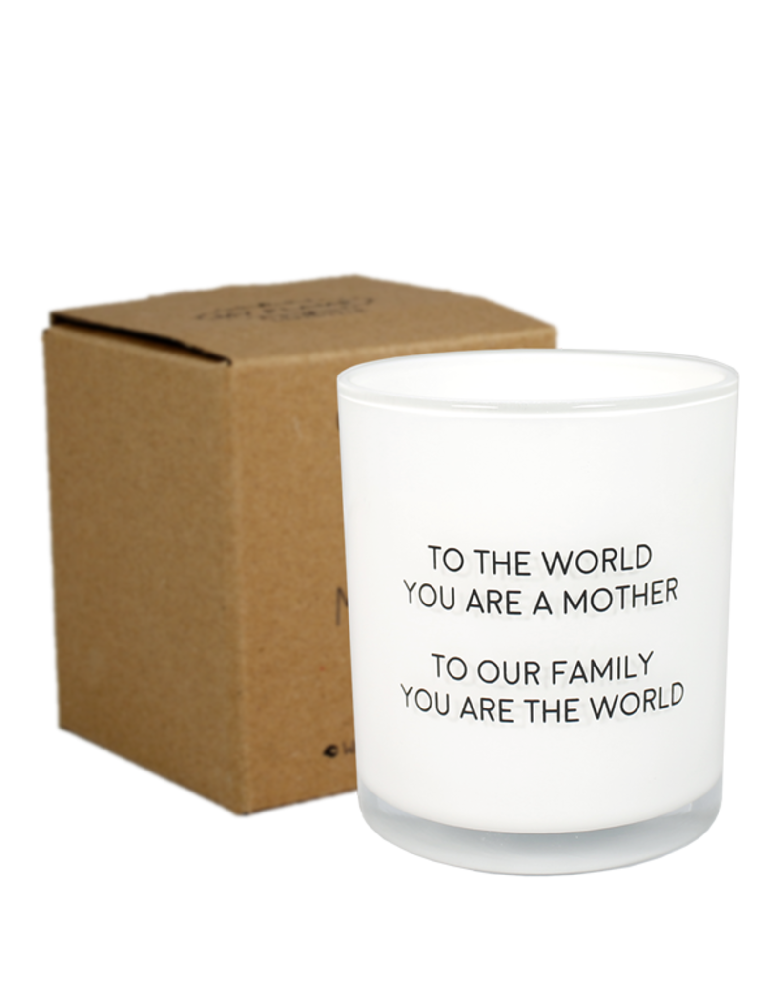 My flame Lifestyle  Sojakaars met houten lont  | You are the world | Fresh  Cotton