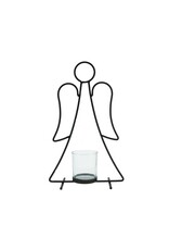 Home Society Waxinehouder Engel | Zwart| Home Society