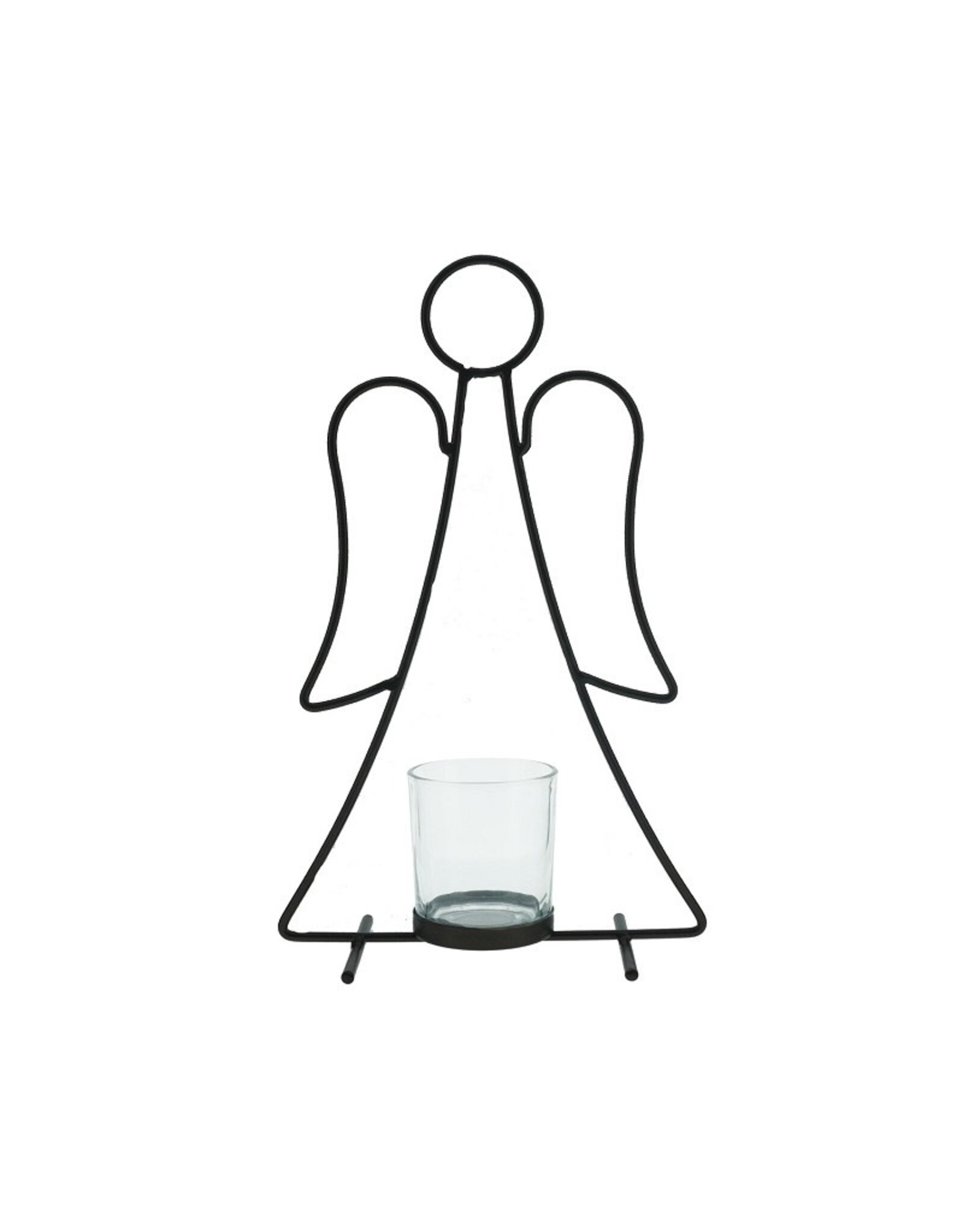 Home Society Waxinehouder Engel | Zwart| Home Society
