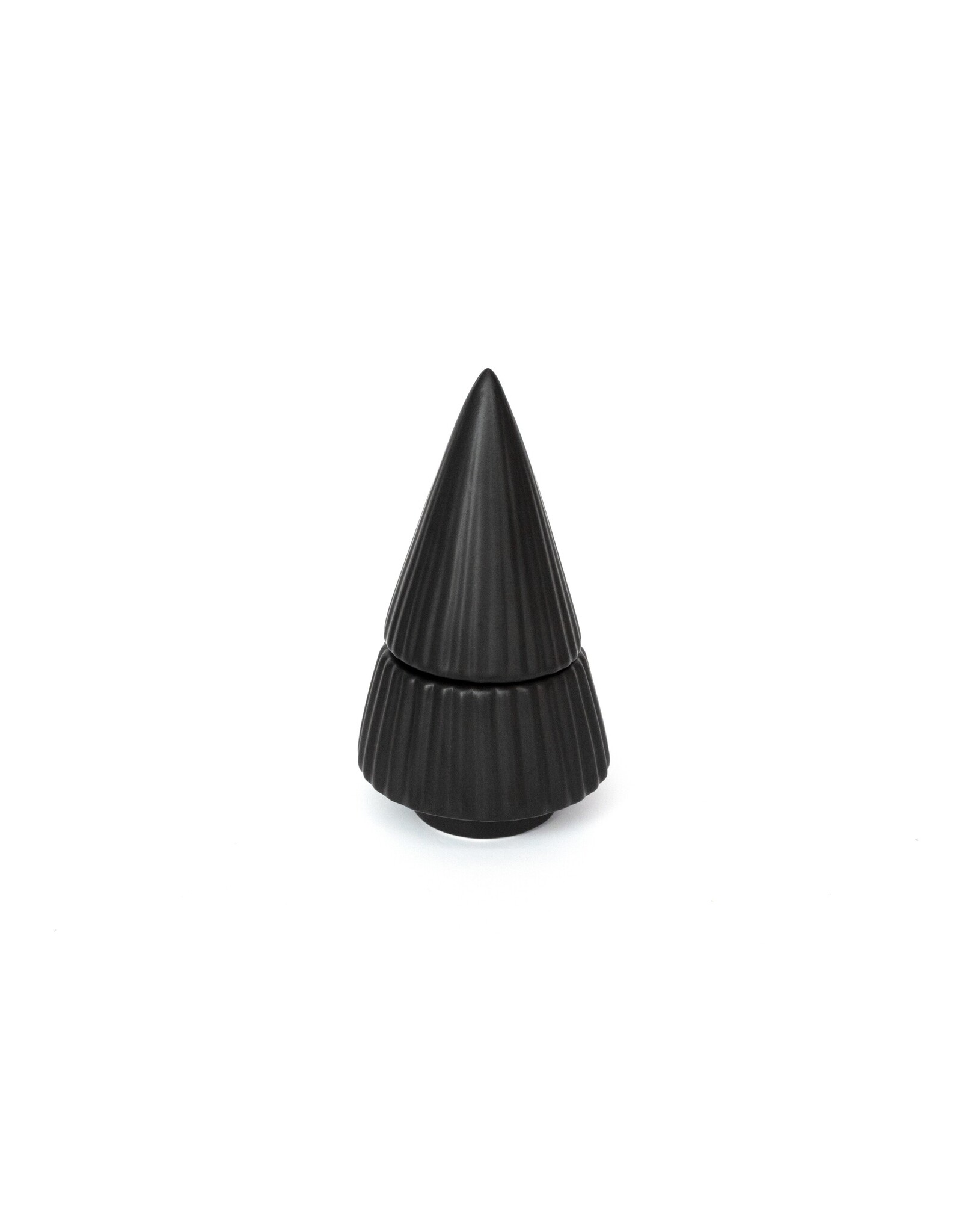 Theelichthouder kerstboom | zwart  | Gift Atelier