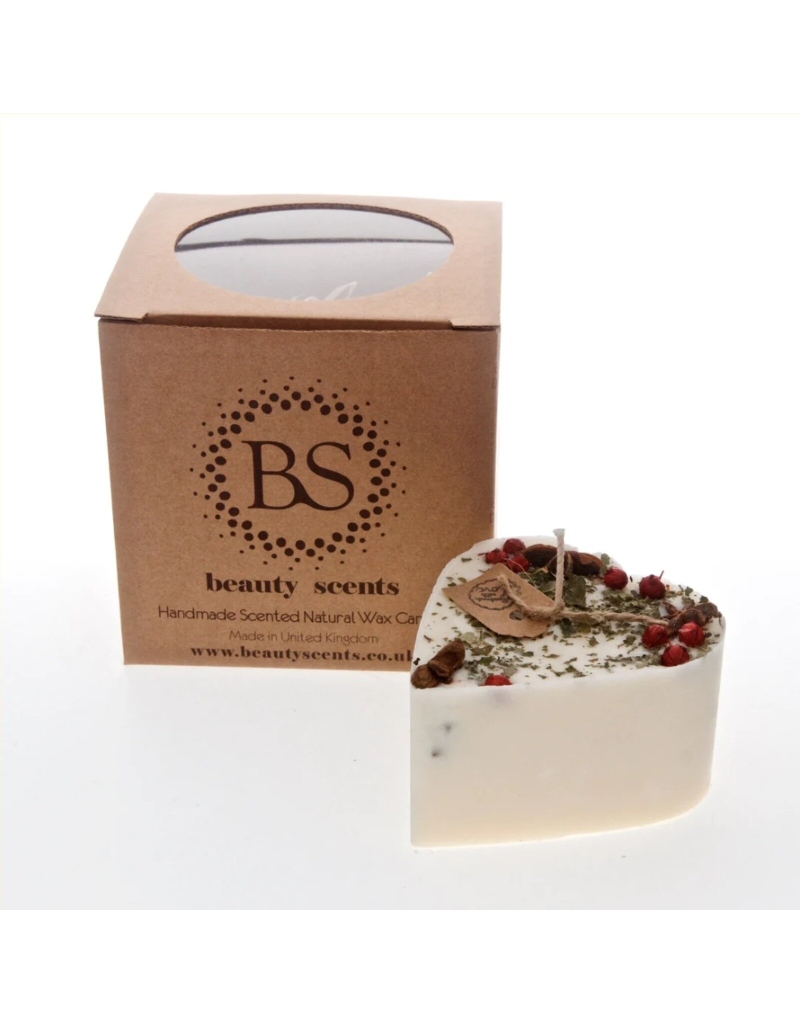 Beauty Scents geurkaarsen Hartvormige geurkaarsen met steranijs  en rode bessen | S | Beauty Scents