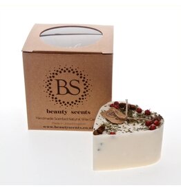 Beauty Scents geurkaarsen Hartvormige geurkaarsen met steranijs  en rode bessen | S | Beauty Scents