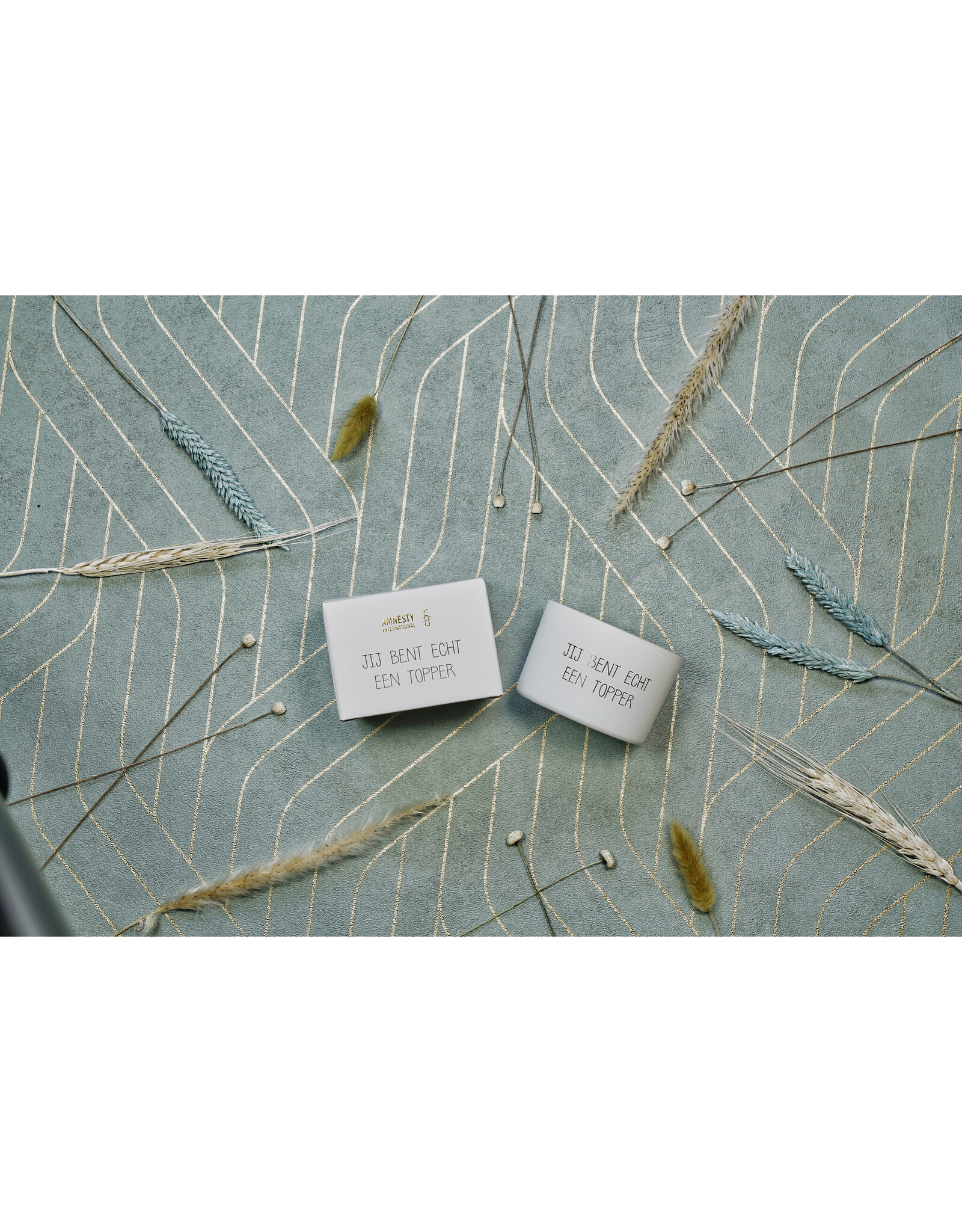 My flame Lifestyle Sojakaars met houten lont | Jij bent echt een topper | Fresh Cotton | My Flame