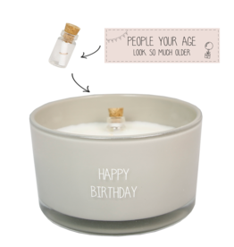 My flame Lifestyle Sojakaars met flessenpost| Happy Birtday | Fig's Delight | My Flame