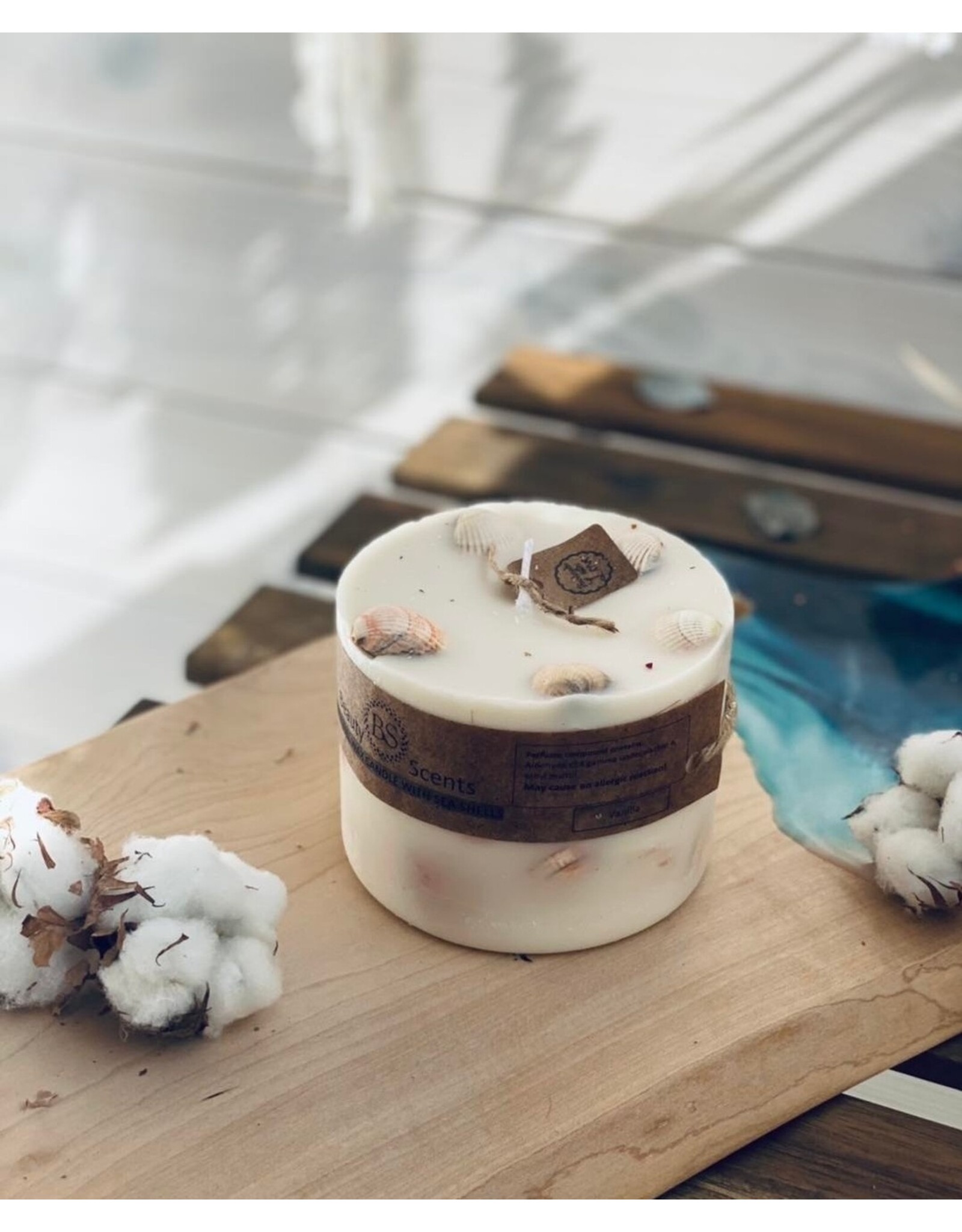 Beauty Scents geurkaarsen Geurkaars met schelpen | Beauty Scents