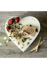 Beauty Scents geurkaarsen Soja geurkaars in hartvorm  met rozenknoppen| Beauty Scents