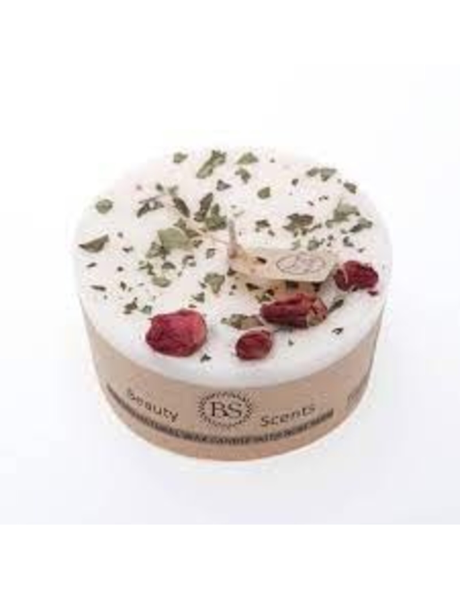 Beauty Scents geurkaarsen Soja geurkaars met rozenblaadjes | M | Beauty Scents