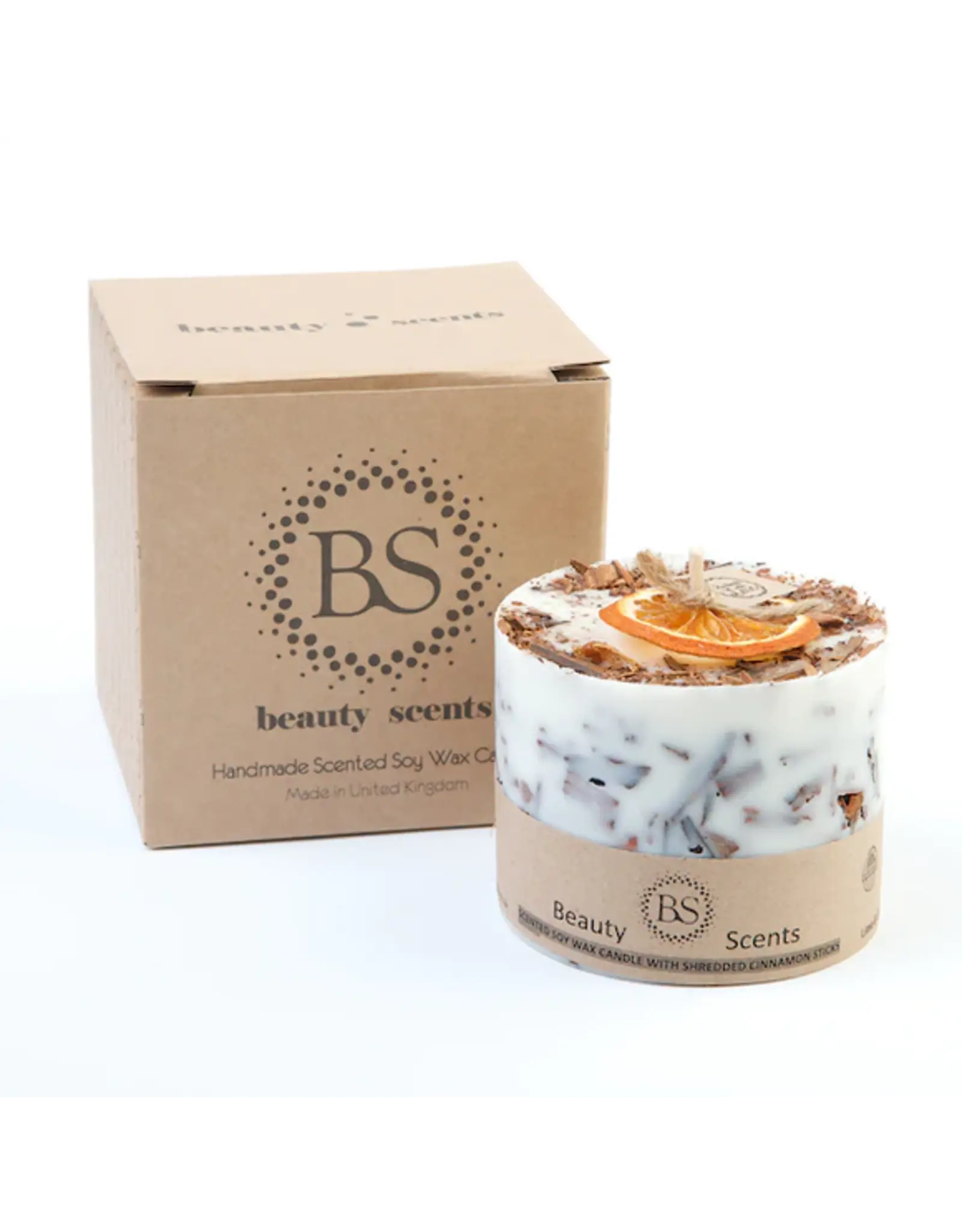 Beauty Scents geurkaarsen Geurkaarsen met geraspte kaneel | L| Beauty Scents