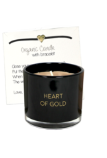 My flame Lifestyle Geurkaars met wens-armband | Heart of gold