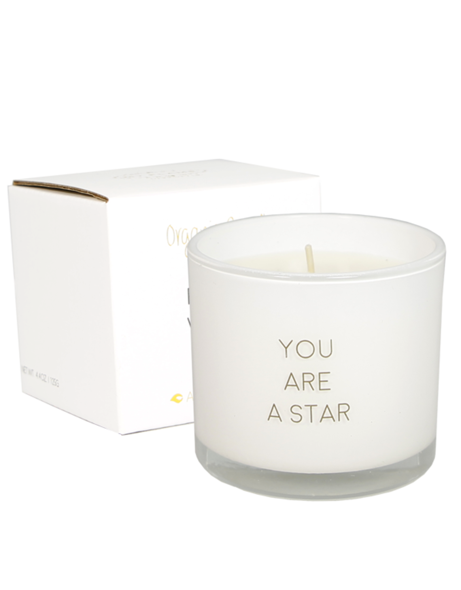 My flame Lifestyle Geurkaars met wens-armband  | You are a star