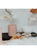 Geurkaars met edelsteen  | Rozenkwarts | Love | Soul Collectie | ExclusJess
