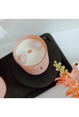 Geurkaars met edelsteen  | Rozenkwarts | Love | Soul Collectie | ExclusJess