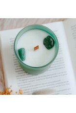 Geurkaars met edelsteen  | Aventurijn l | Happiness | Soul Collectie | ExclusJess Geurkaars met edelsteen  | Aventurijn l | Happiness | Soul Collectie | ExclusJess