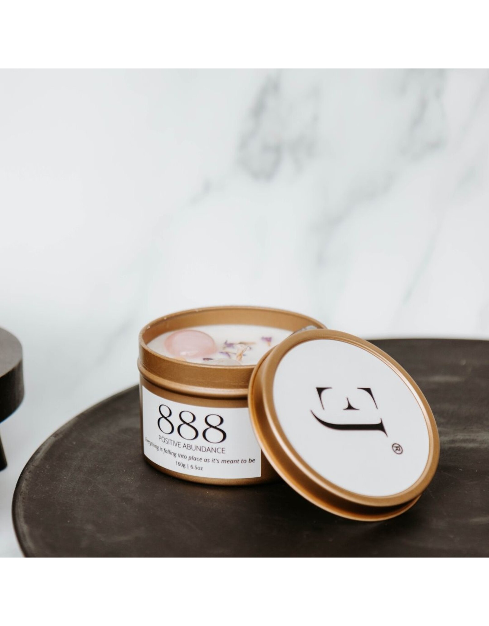 Geurkaars met edelstenen | 888 | Manifest Candle | ExclusJess