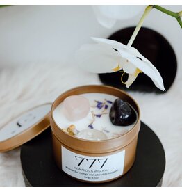 Geurkaars met edelstenen | 777 | Manifest Candle | ExclusJess