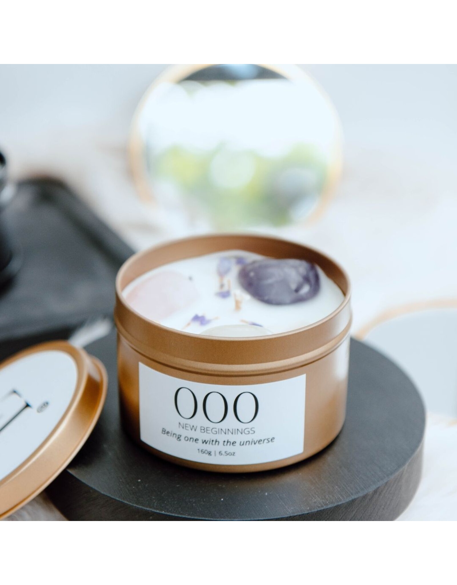 Geurkaars met edelstenen | 000 | Manifest Candle | ExclusJess       -