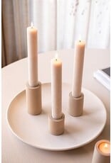 Home Society Kandelaar dinerkaars XL | Ravi S | Beige | Home Society