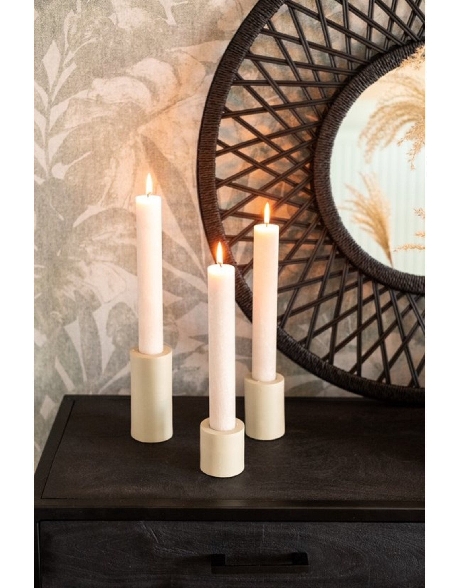 Home Society Kandelaar dinerkaars XL | Ravi M | Beige | Home Society