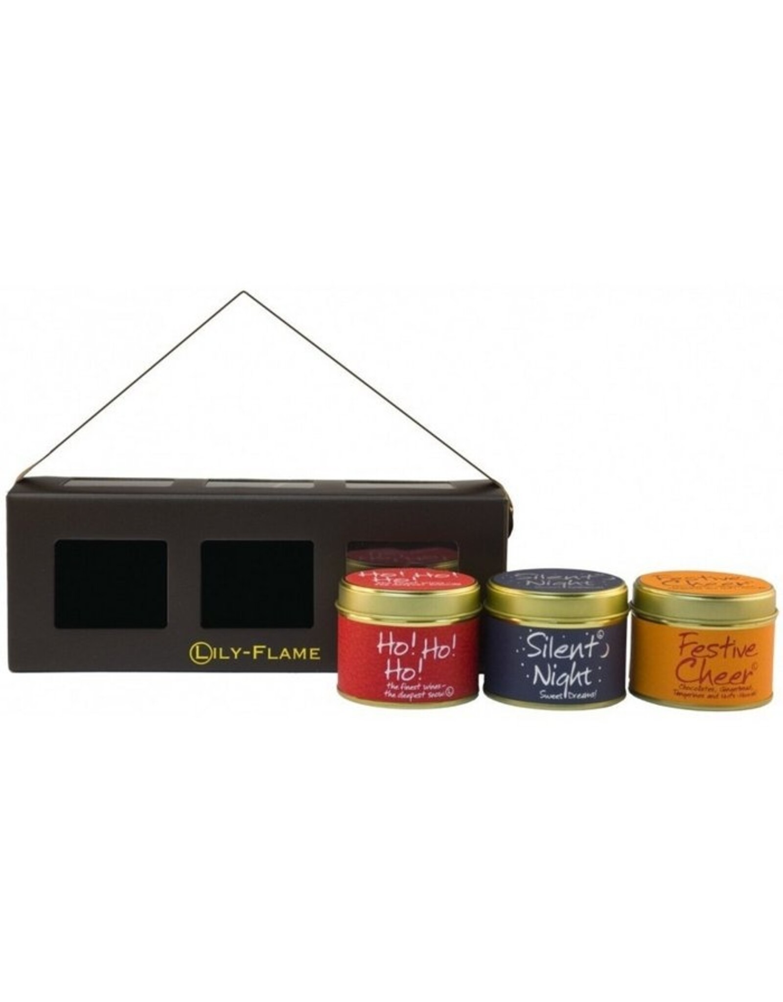 Lily-flame Geurkaarsen Giftset Kerst | 3 mini geurkaarsen in blik | Lily-Flame