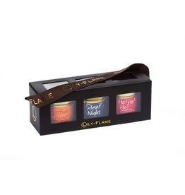 Lily-flame Geurkaarsen Giftset Kerst | 3 mini geurkaarsen in blik | Lily-Flame