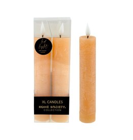 Home Society XL Led dinerkaars met afstandsbediening | Peach| Home Society