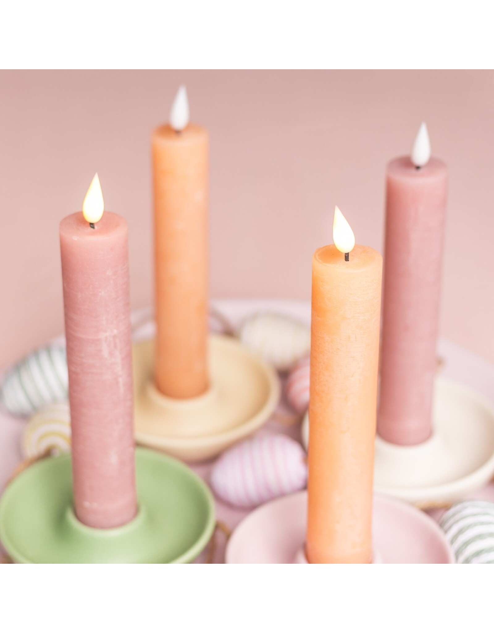 Home Society XL Led dinerkaars met afstandsbediening | Peach | Home Society