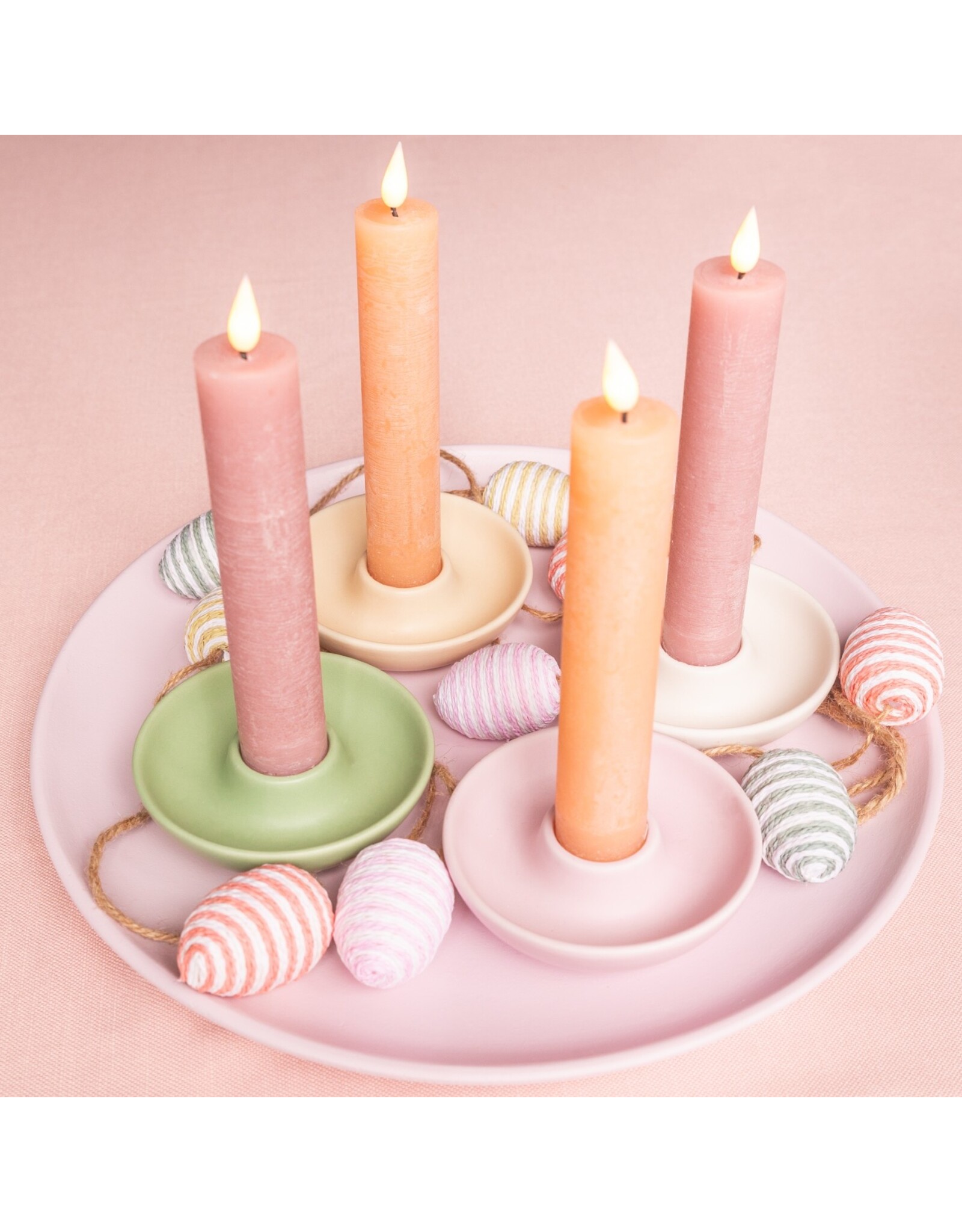 Home Society XL Led dinerkaars met afstandsbediening | Peach | Home Society