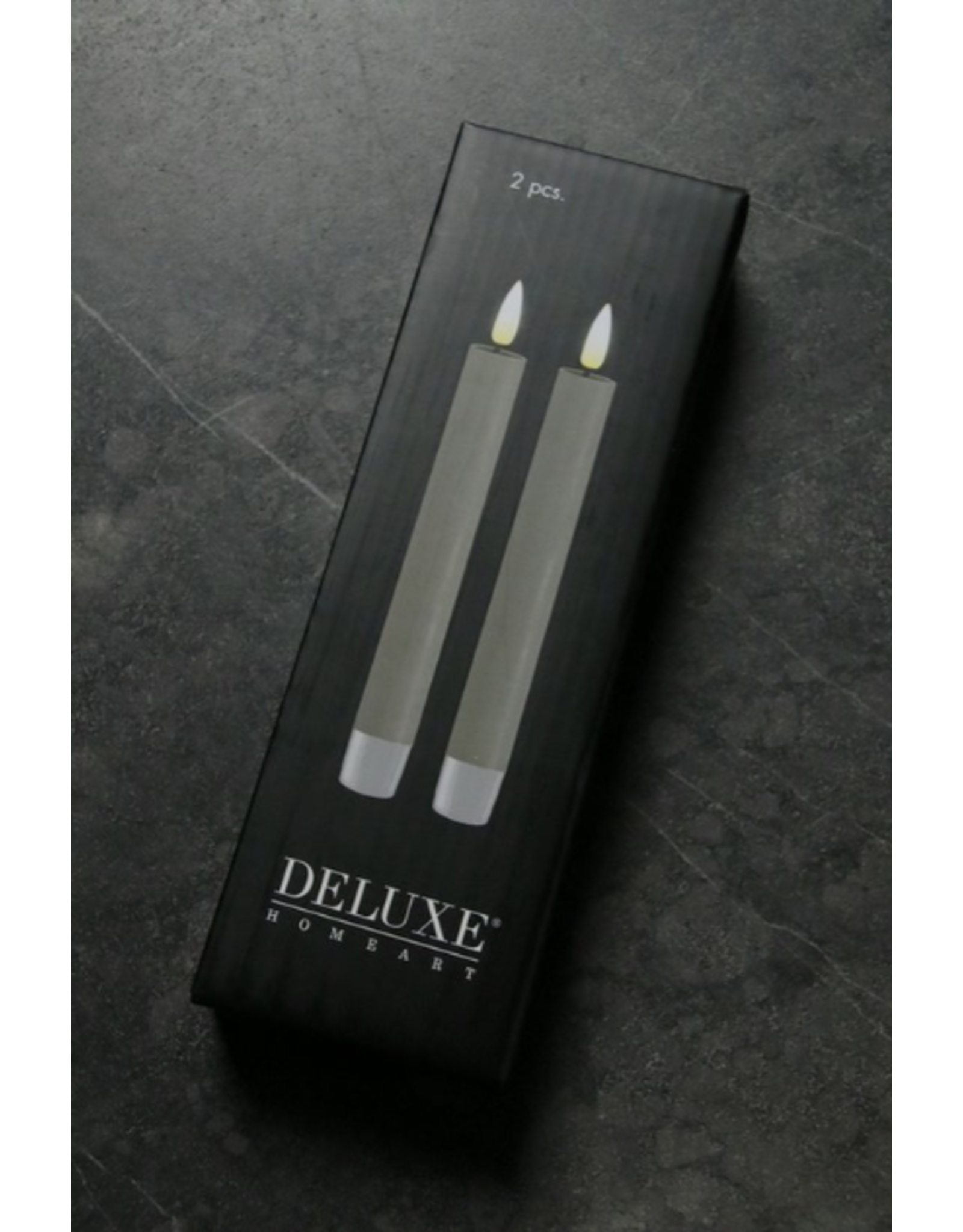 Deluxe Homeart Led kaars Led dinerkaars  | Sand | Deluxe Homeart