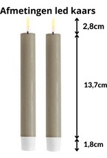 Deluxe Homeart Led kaars Led dinerkaars  | Sand | Deluxe Homeart