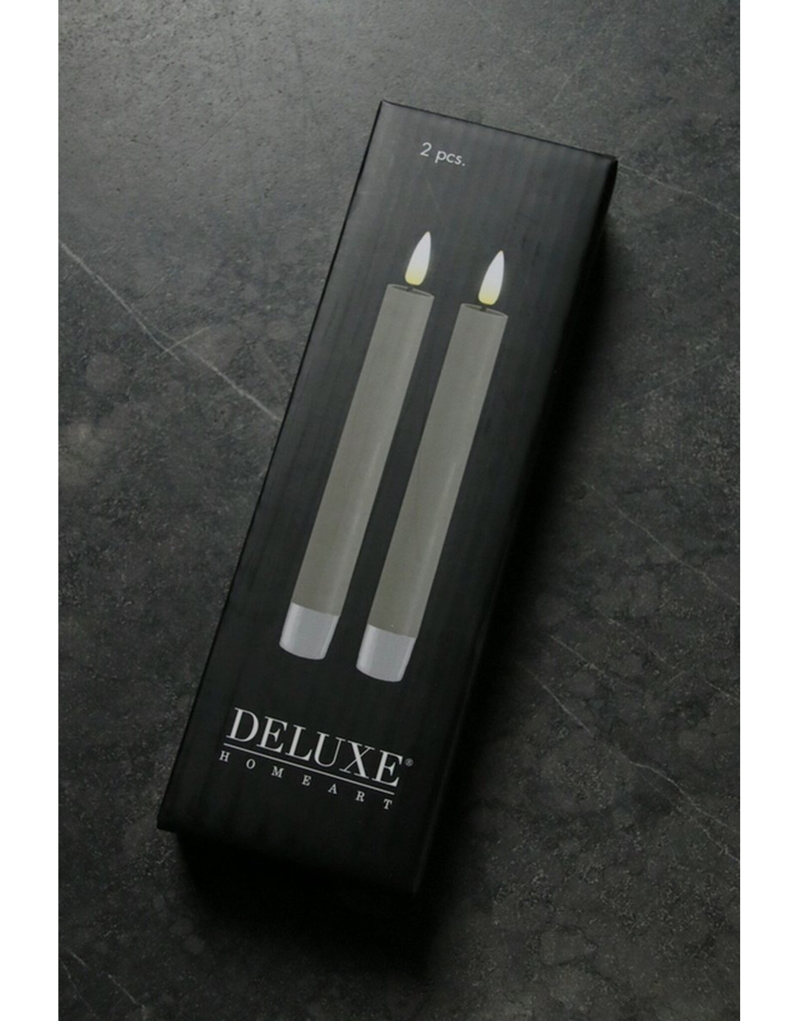 Deluxe Homeart Led kaars Led dinerkaars  | Mocca | Deluxe Homeart