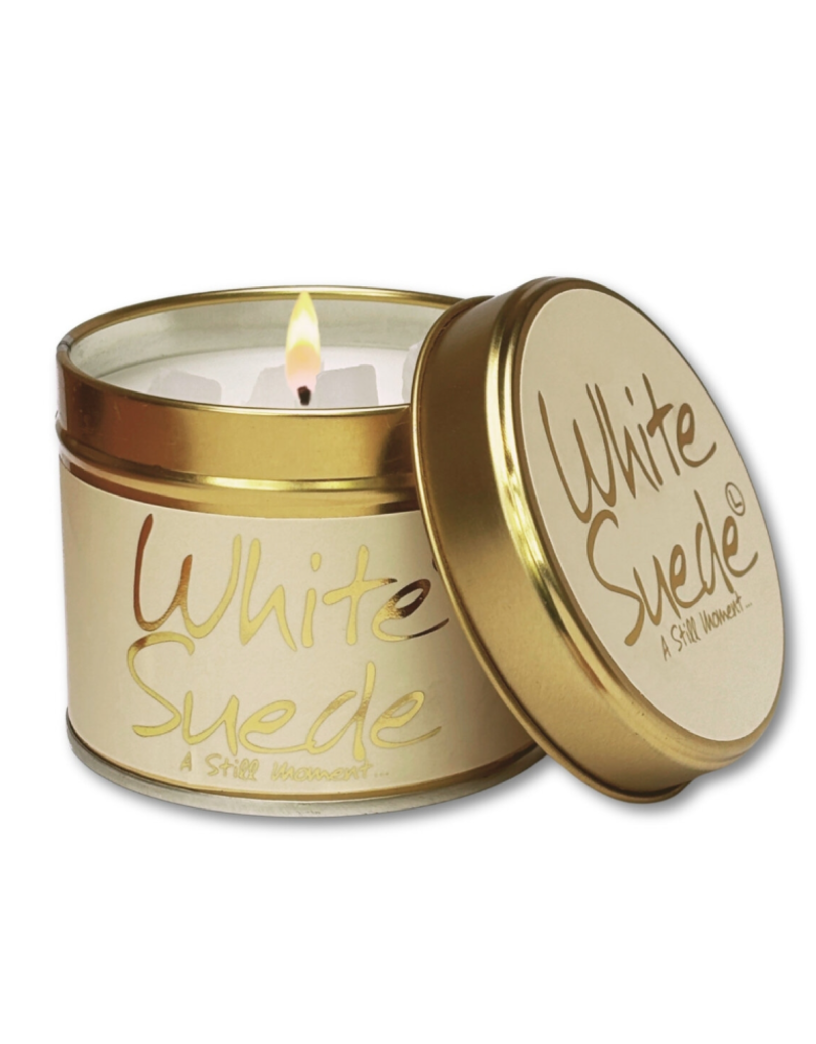 Lily-flame Geurkaarsen Geurkaars | Lily Flame  | White Suede