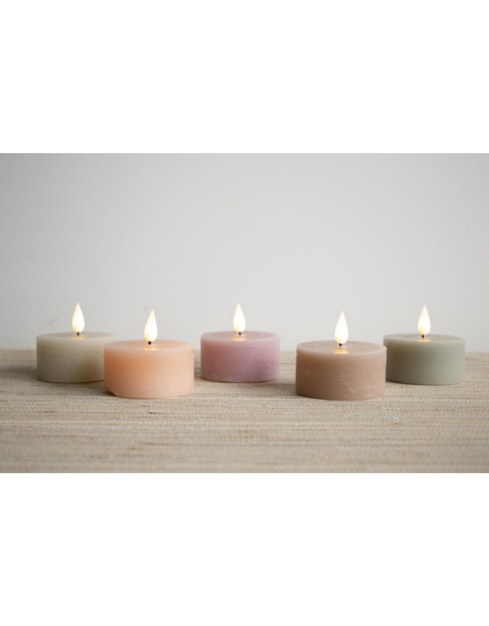 Home Society Led mini stompkaars  met afstandsbediening | set van 2| Greige | Home Society