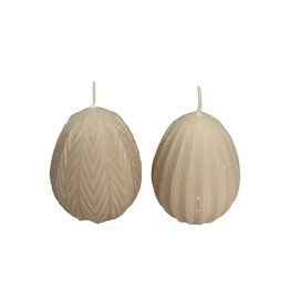 Home Society Ei Kaars set 2  | Greige | Home Society
