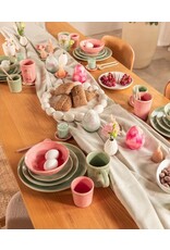 Home Society Kaars Ei marmer | Roze | Home Society