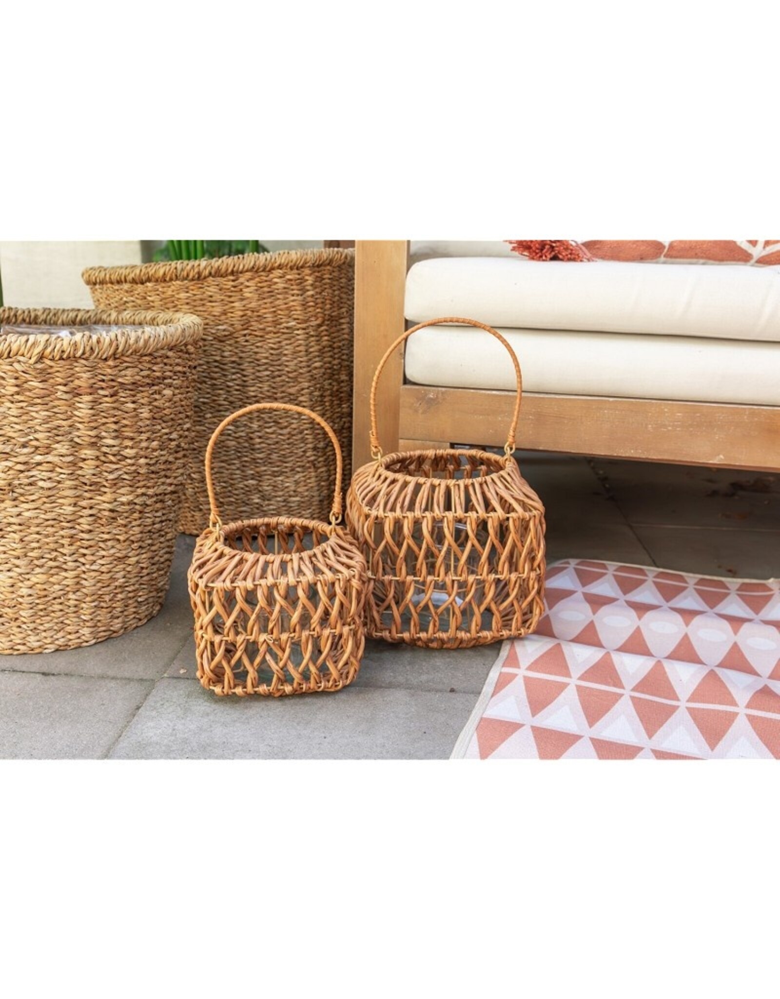 Home Society Lantaarn vierkant S | bruin | Home Society