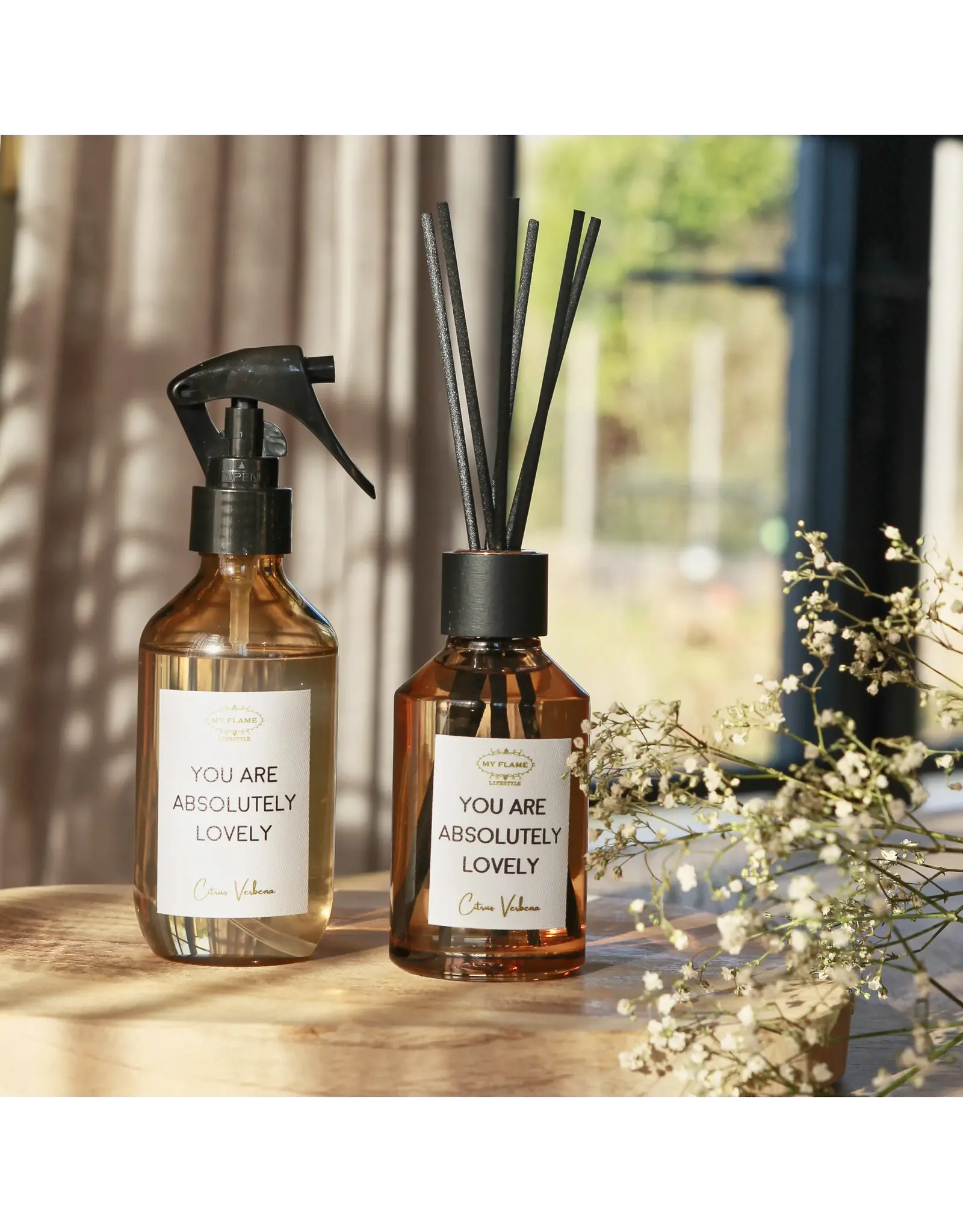 My flame Lifestyle Geurstokjes | You are absolutely lovely | Citrus Verbena| My flame