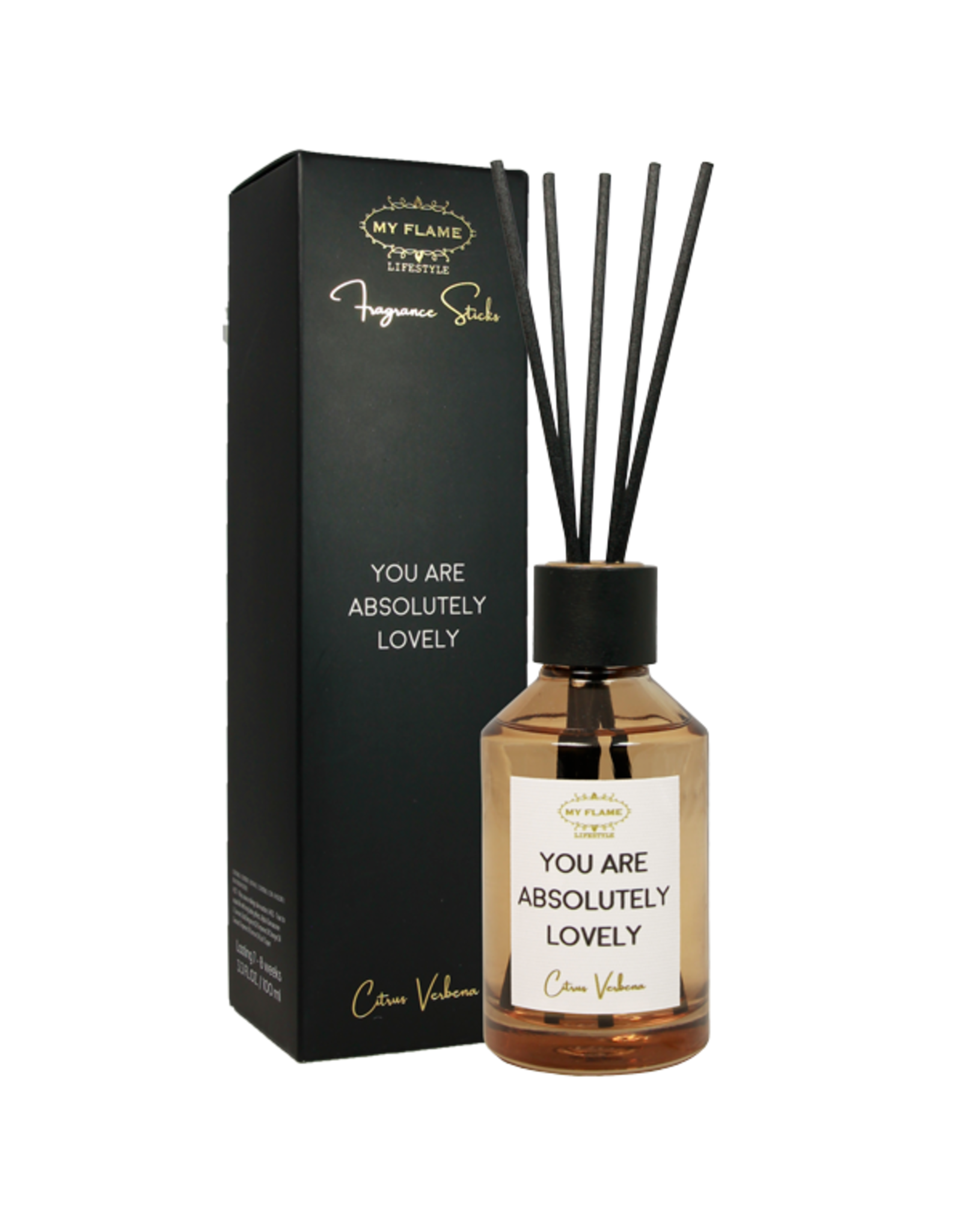 My flame Lifestyle Geurstokjes | You are absolutely lovely | Citrus Verbena| My flame