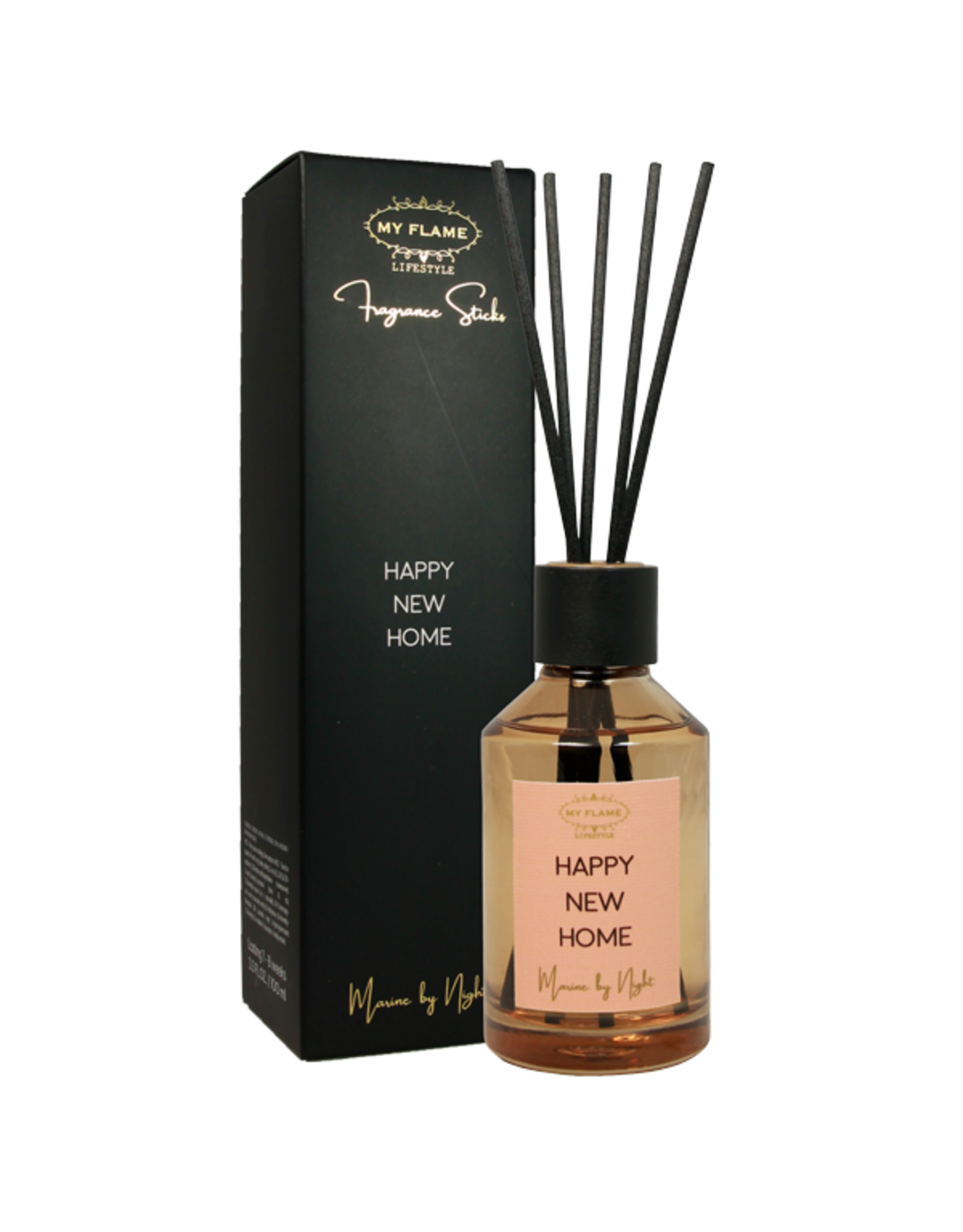 My flame Lifestyle Geurstokjes | Happy New Home | Marine by night| My flame