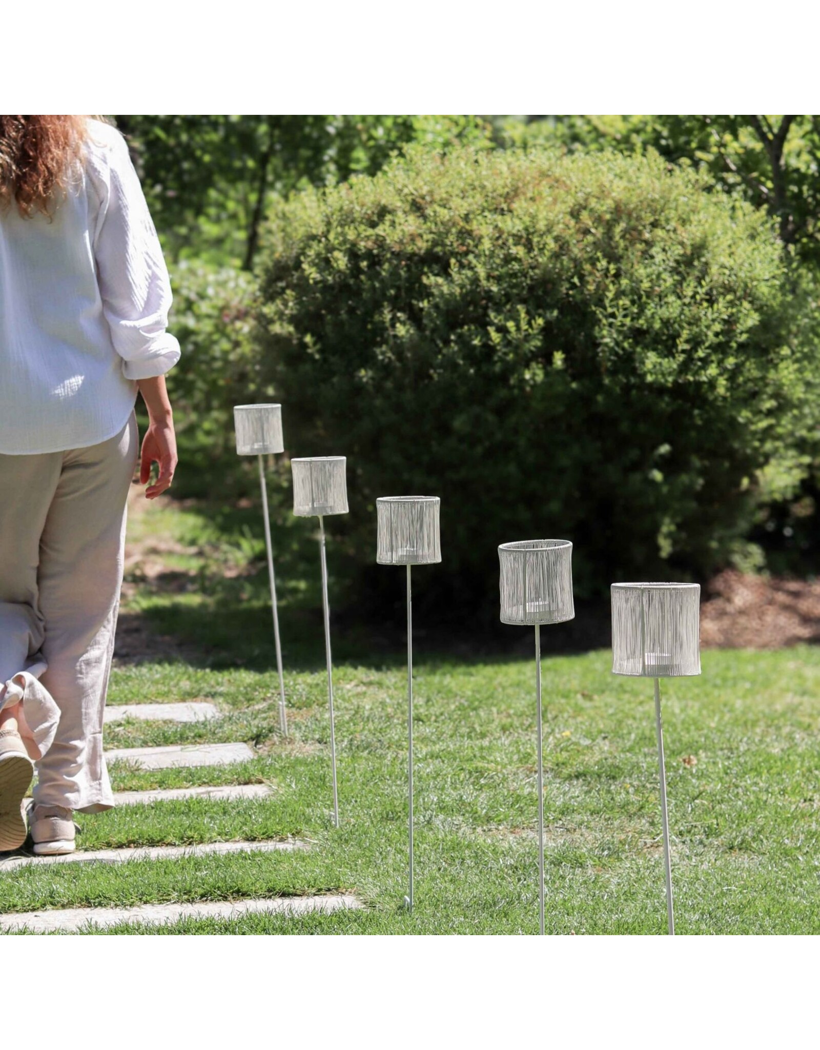 Leeff Leeff | waxinehouder | tuinsteker | Onno | Wit