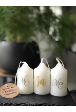 De kanjers van 's Heerenloo  klok kaarsje  |  huwelijk | de Kanjers van 's Heeren Loo