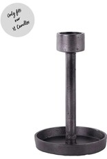 Home Society Kandelaar dinerkaars XL | Moos | zwart |  Home Society