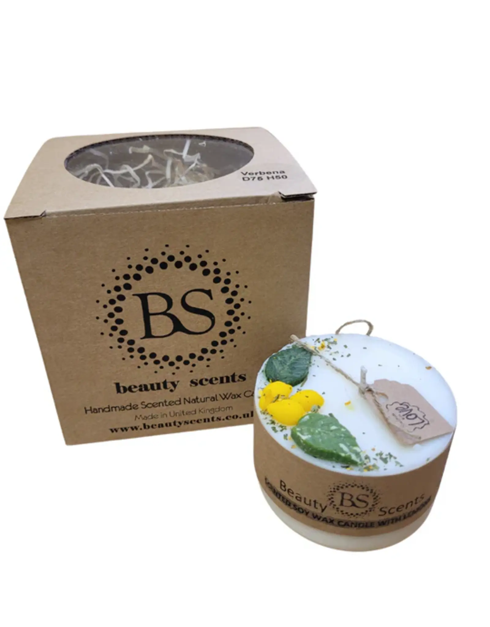 Beauty Scents geurkaarsen Soja geurkaars  | Lemon gras  | S | Beauty Scents