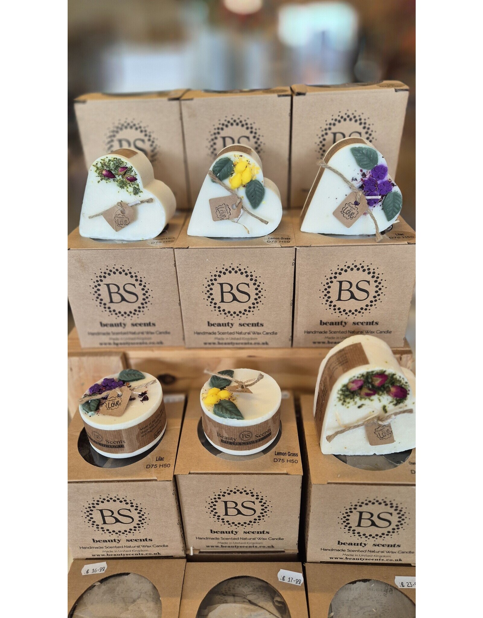 Beauty Scents geurkaarsen Soja geurkaars in hartvorm | Lilac (Sering)  | S | Beauty Scents