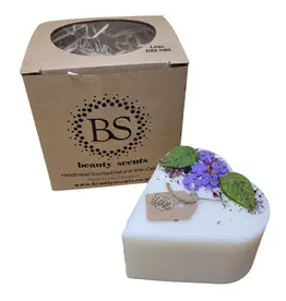 Beauty Scents geurkaarsen Soja geurkaars in hartvorm | Lilac (Sering)  | S | Beauty Scents