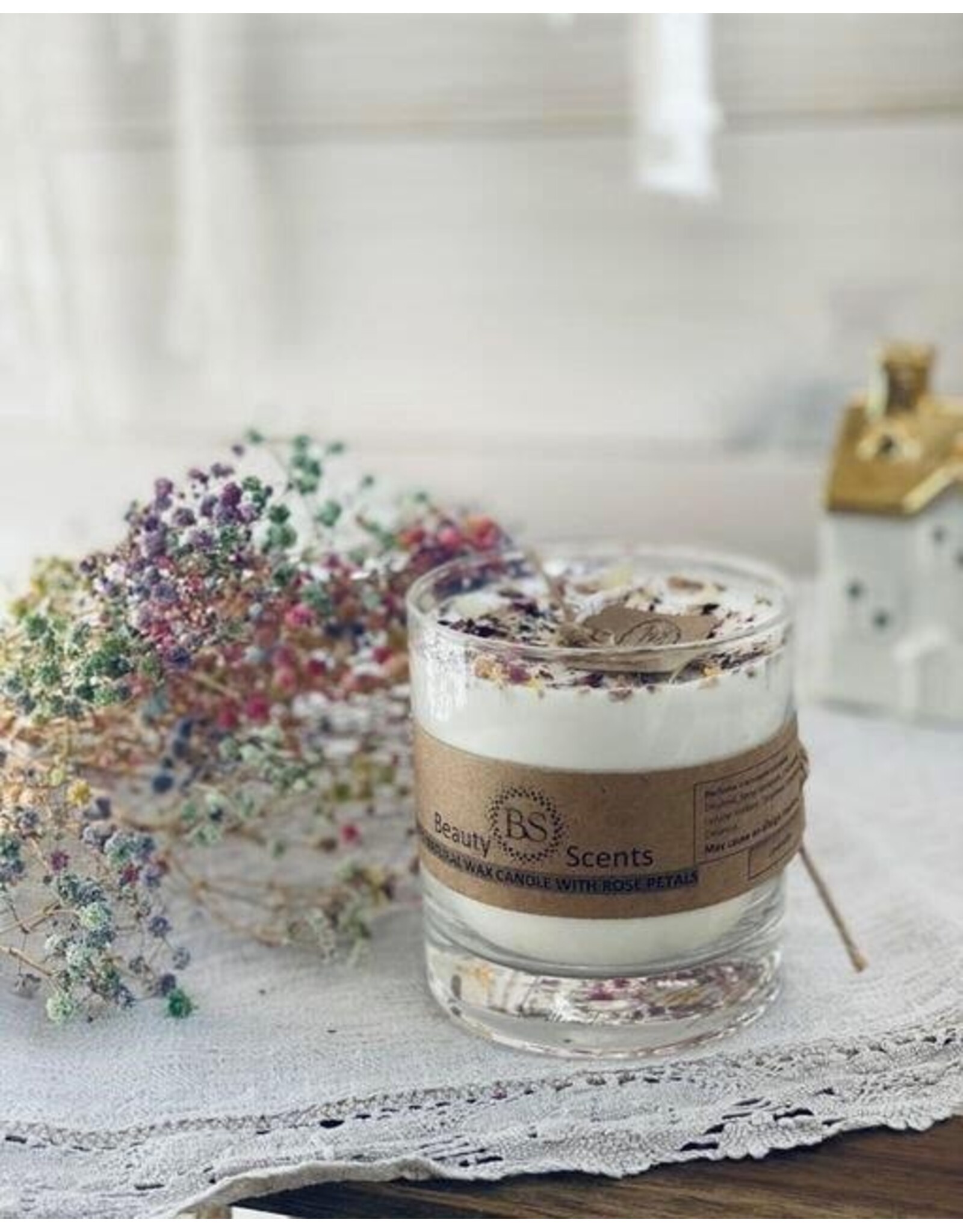 Beauty Scents geurkaarsen Soja geurkaars met wilde bloemen in glas | Beauty Scents
