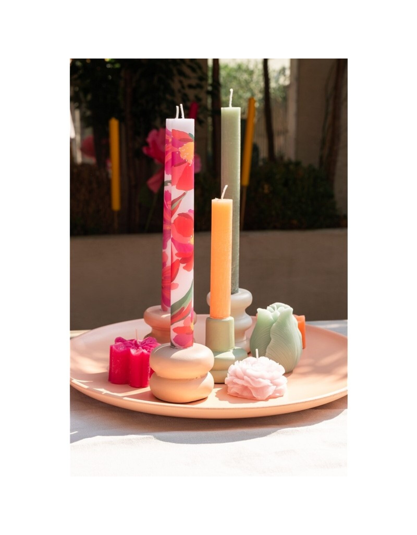 Home Society Cadeauset met 2 bloemenkaarsen – met boodschap | Home Society