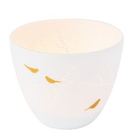 Räder Porseleinen waxinelichthouder | Poetry light | vogels | Raeder