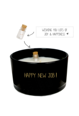 My flame Lifestyle Sojakaars met flessenpost| Happy New Job | Warm Cashmere